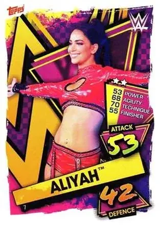 2021 Topps Slam Attax WWE #7 - Aliyah