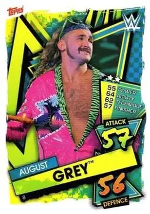 2021 Topps Slam Attax WWE #8 - August Grey