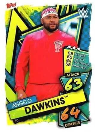 2021 Topps Slam Attax WWE #10 - Angelo Dawkins