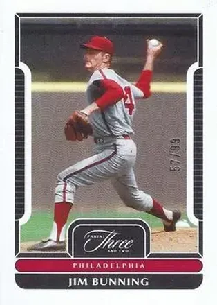 2023 Panini Three and Two #66 - Jim Bunning - Philadelphia Phillies