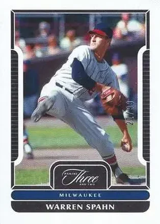 2023 Panini Three and Two #67 - Warren Spahn - Milwaukee Braves