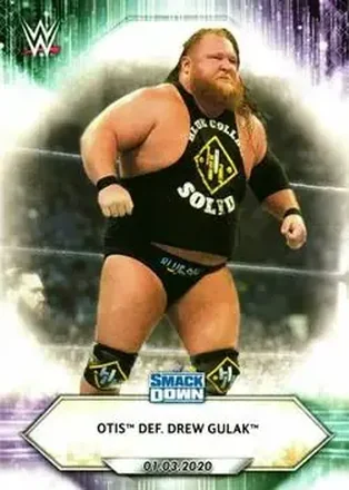 2021 Topps WWE #2 - Otis def. Drew Gulak