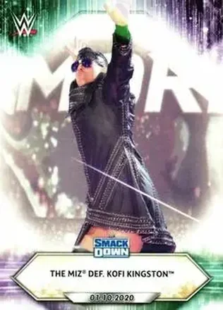 2021 Topps WWE #4 - The Miz def. Kofi Kingston