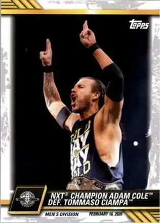 2021 Topps WWE NXT #4 - NXT Champion Adam Cole def. Tommaso Ciampa