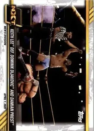 2021 Topps WWE NXT #8 - Keith Lee def. Dominik Dijakovic and Damian Priest