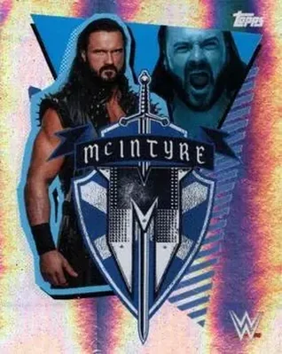 2021 Topps WWE Road to WrestleMania Stickers #5 - Drew McIntyre