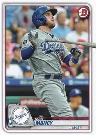2020 Bowman #9 - Max Muncy - Los Angeles Dodgers