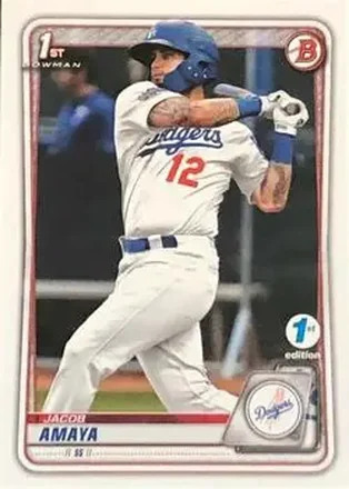 2020 Bowman 1st Edition #BFE-3 - Jacob Amaya - Los Angeles Dodgers