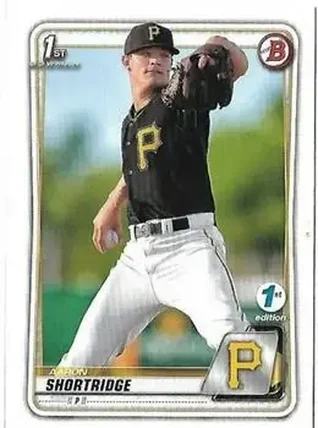 2020 Bowman 1st Edition #BFE-9 - Aaron Shortridge - Pittsburgh Pirates