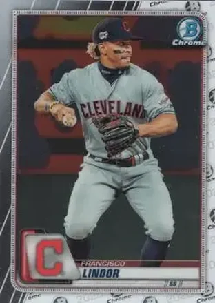 2020 Bowman Chrome #3 - Francisco Lindor - Cleveland Indians