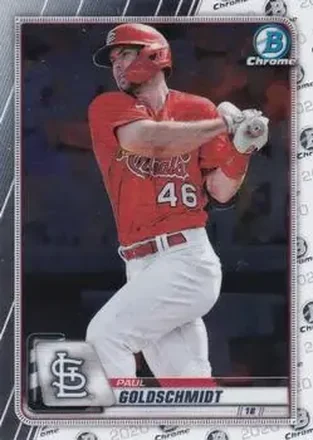 2020 Bowman Chrome #4 - Paul Goldschmidt - St. Louis Cardinals