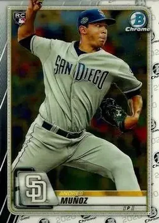 2020 Bowman Chrome #7 - Andres Muñoz - San Diego Padres