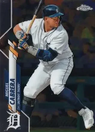 2020 Topps Chrome #6 - Miguel Cabrera - Detroit Tigers