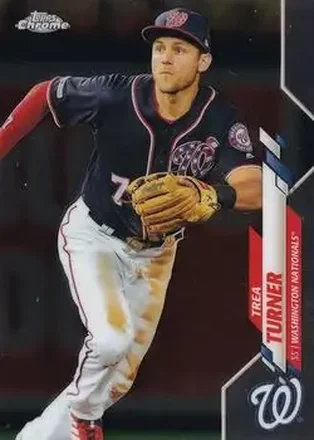 2020 Topps Chrome #7 - Trea Turner - Washington Nationals