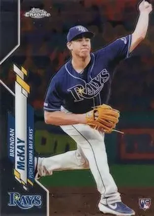2020 Topps Chrome #8 - Brendan McKay - Tampa Bay Rays
