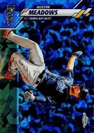 2020 Topps Chrome Sapphire Edition #10 - Austin Meadows - Tampa Bay Rays