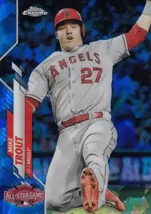 2020 Topps Chrome Update Sapphire Edition #U-4 - Mike Trout - Los Angeles Angels