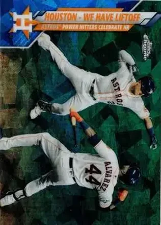 2020 Topps Chrome Update Sapphire Edition #U-7 - Houston - We Have Liftoff (Alex Bregman - Yordan Alvarez) VC - Houston Astros - Houston Astros