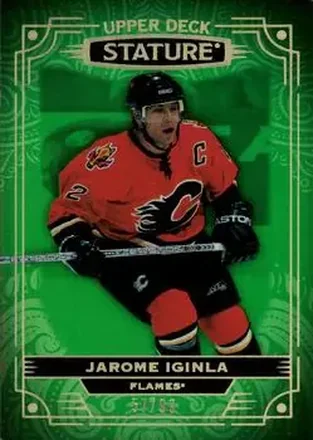 2022-23 Upper Deck Stature - Green #23 - Jarome Iginla - Calgary Flames