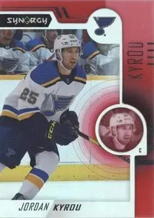 2022-23 Upper Deck Synergy - Red #29 - Jordan Kyrou - St. Louis Blues