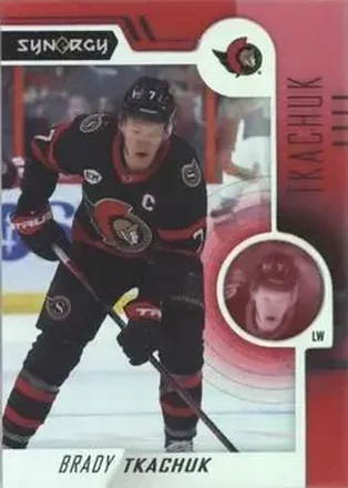 2022-23 Upper Deck Synergy - Red #30 - Brady Tkachuk - Ottawa Senators