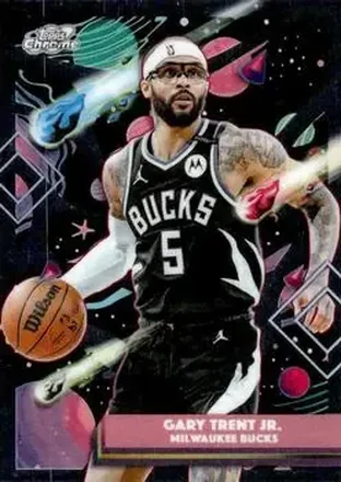 2025-26 Topps Chrome Cosmic #56 - Gary Trent Jr. - Milwaukee Bucks