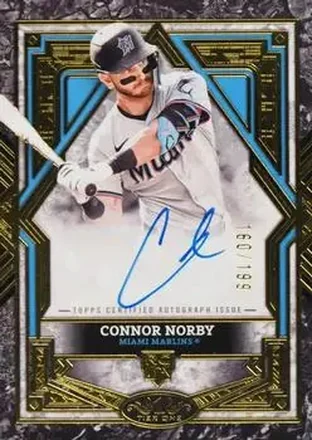 2025 Topps Tier One - Base Tier 3 Autographs #BA-CN - Connor Norby - Miami Marlins