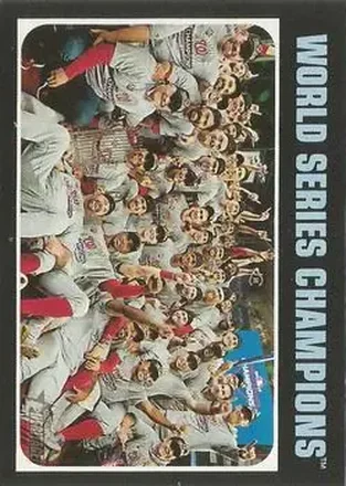2020 Topps Heritage #1 - World Series Champions - Washington Nationals