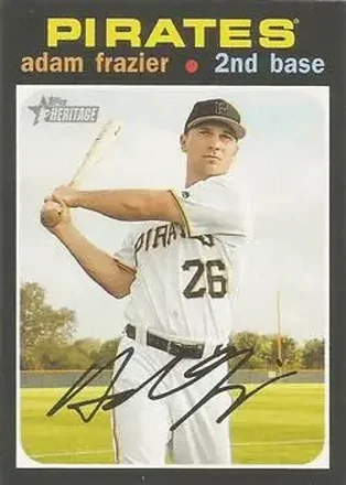 2020 Topps Heritage #4 - Adam Frazier - Pittsburgh Pirates