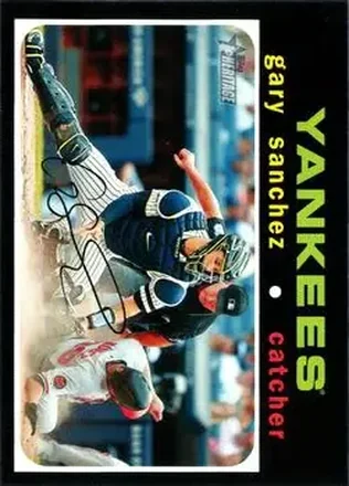 2020 Topps Heritage #5 - Gary Sanchez - New York Yankees