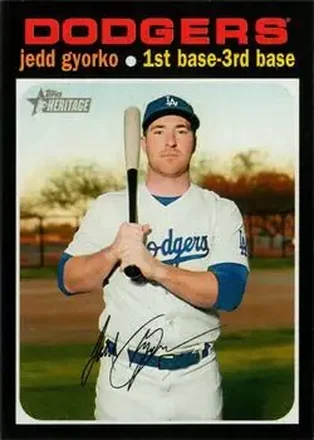 2020 Topps Heritage #10 - Jedd Gyorko - Los Angeles Dodgers
