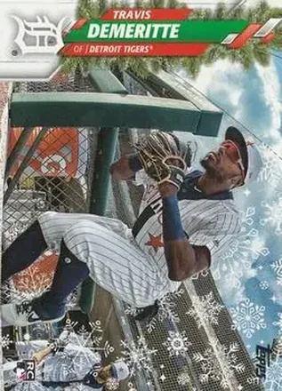 2020 Topps Holiday #HW3 - Travis Demeritte - Detroit Tigers