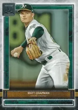 2020 Topps Museum Collection #9 - Matt Chapman - Oakland Athletics