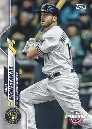 2020 Topps Opening Day #5 - Mike Moustakas - Milwaukee Brewers