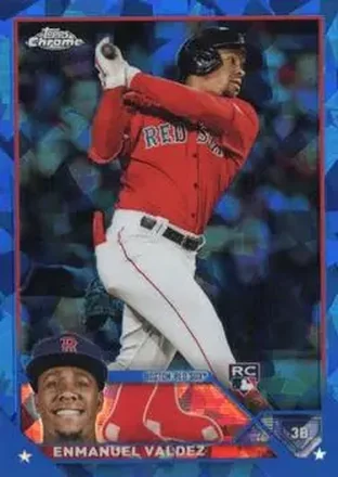 2023 Topps Chrome Update Sapphire Edition #USCS67 - Enmanuel Valdez - Boston Red Sox