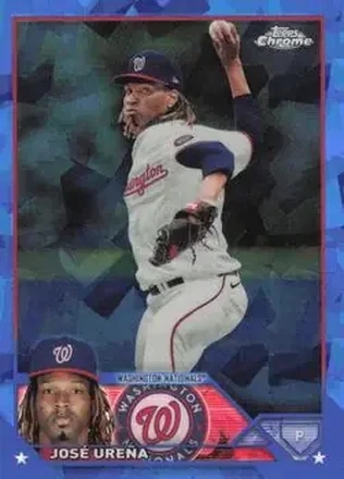 2023 Topps Chrome Update Sapphire Edition #USCS68 - Jose Urena - Washington Nationals