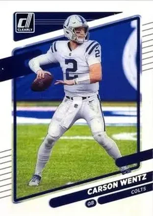 2021 Clearly Donruss #19 - Carson Wentz - Indianapolis Colts