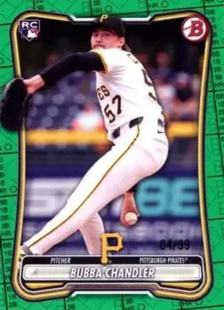 2026 Bowman - Green Pattern #83 - Bubba Chandler - Pittsburgh Pirates