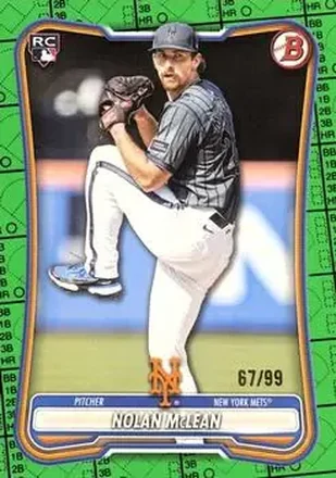2026 Bowman - Green Pattern #85 - Nolan McLean - New York Mets