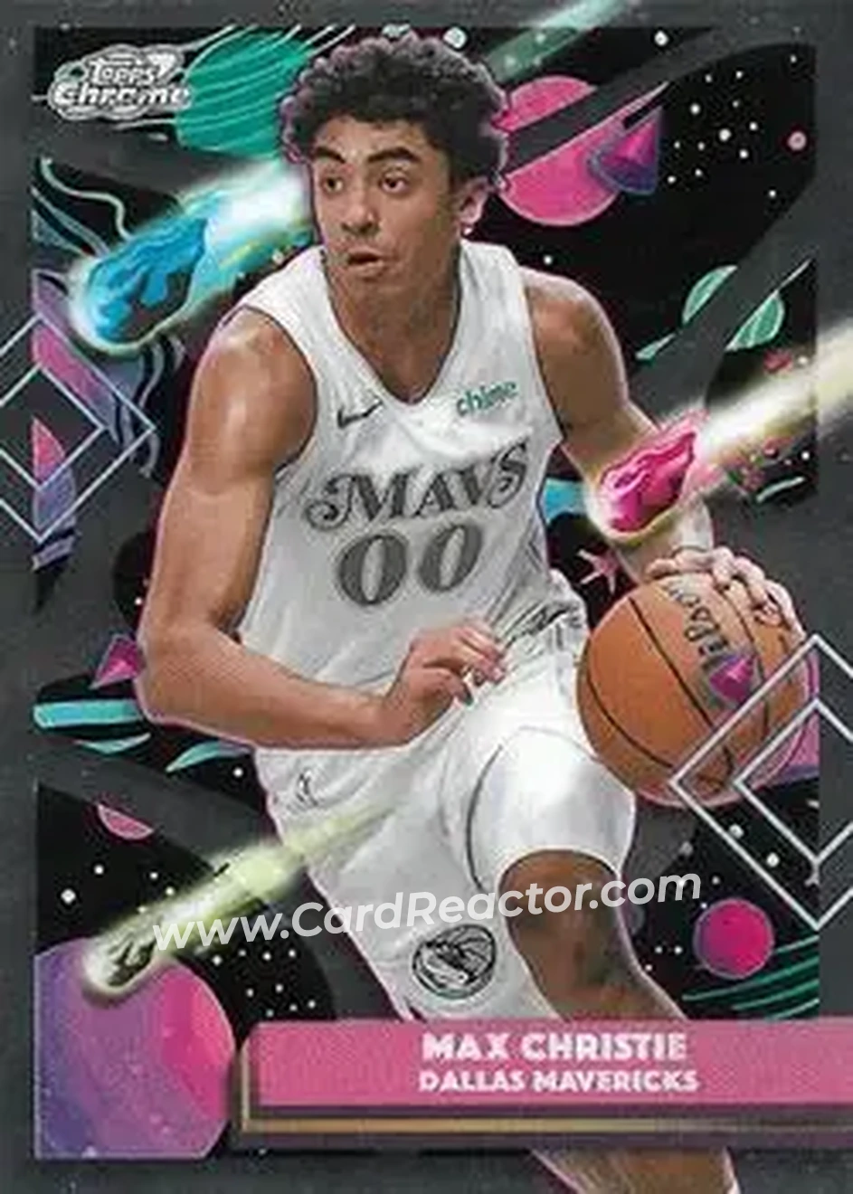 2025-26 Topps Chrome Cosmic #65 - Max Christie - Dallas Mavericks - Front