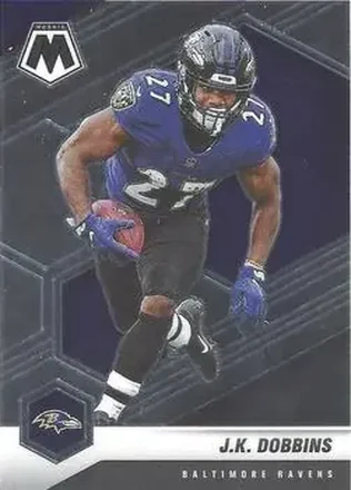 2021 Panini Mosaic #20 - J.K. Dobbins - Baltimore Ravens