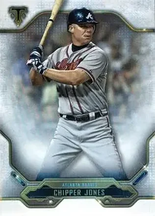 2020 Topps Triple Threads #8 - Chipper Jones - Atlanta Braves