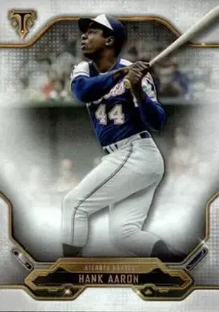 2020 Topps Triple Threads #10 - Hank Aaron - Atlanta Braves