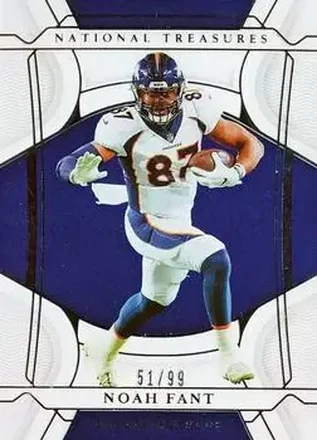 2021 Panini National Treasures #12 - Noah Fant - Denver Broncos