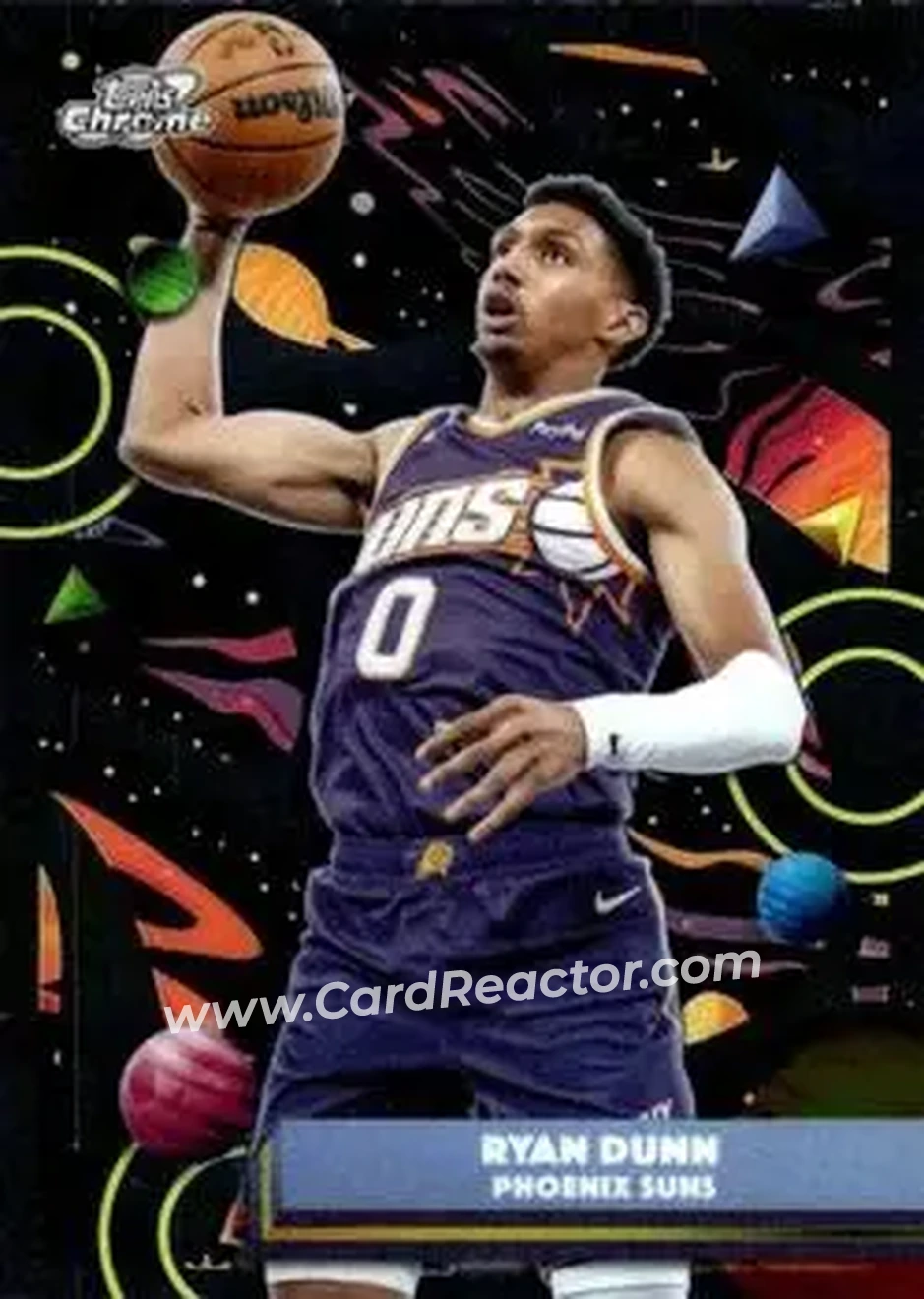 2025-26 Topps Chrome Cosmic #67 - Ryan Dunn - Phoenix Suns - Front 2025-26 Topps Chrome Cosmic #67 - Ryan Dunn - Phoenix Suns - Front