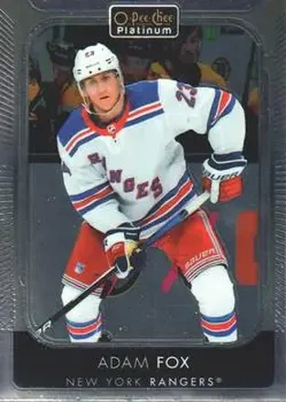 2021-22 O-Pee-Chee Platinum #20 - Adam Fox - New York Rangers