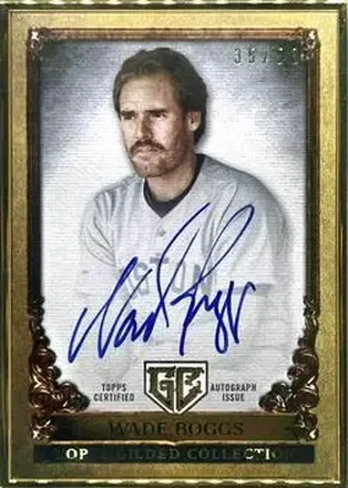2023 Topps Gilded Collection - Gallery of Gold Autographs #GOG-WBO - Wade Boggs - Boston Red Sox