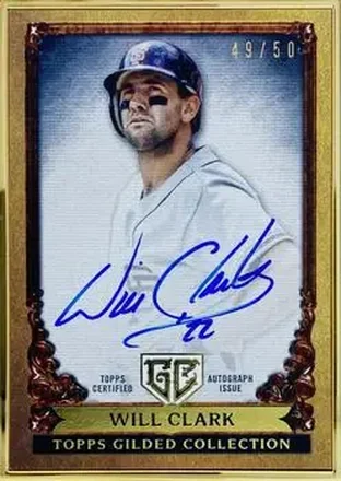 2023 Topps Gilded Collection - Gallery of Gold Autographs #GOG-WC - Will Clark - San Francisco Giants