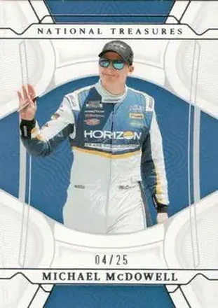 2022 Panini National Treasures #21 - Michael McDowell - Front Row Motorsports
