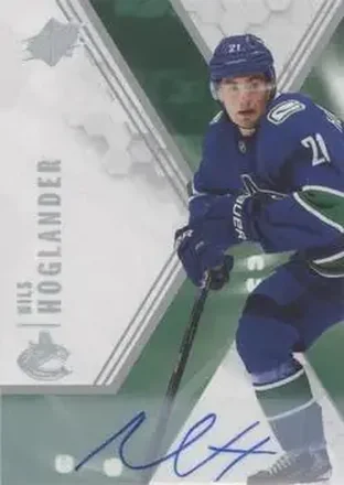2021-22 SPx - Autographs #25 - Nils Hoglander - Vancouver Canucks
